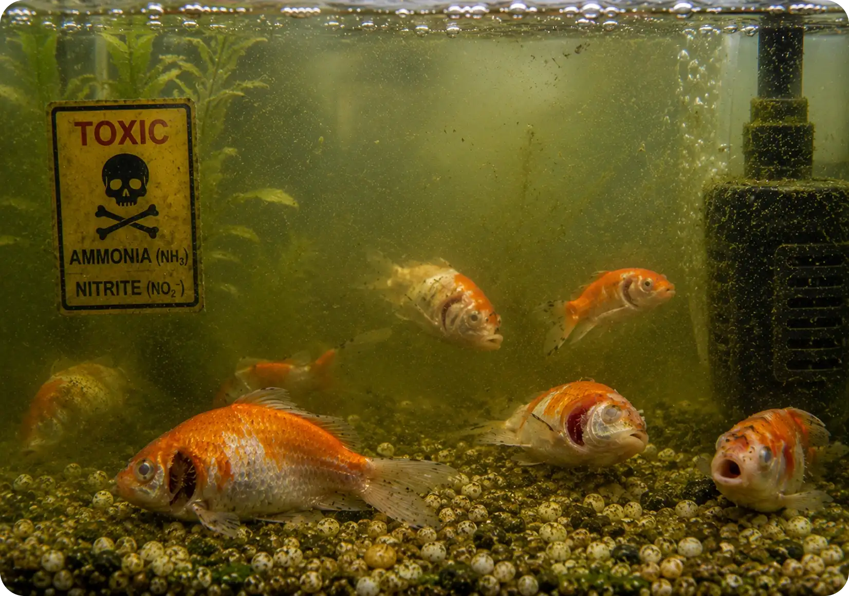 Toxic Ammonia or Nitrite Exposure